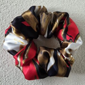 chouchou en satin multicolore