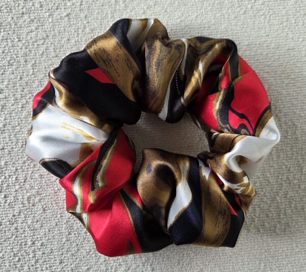 chouchou en satin multicolore