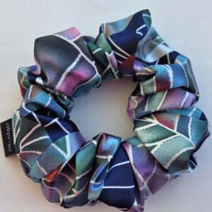 Chouchou en satin multicolore