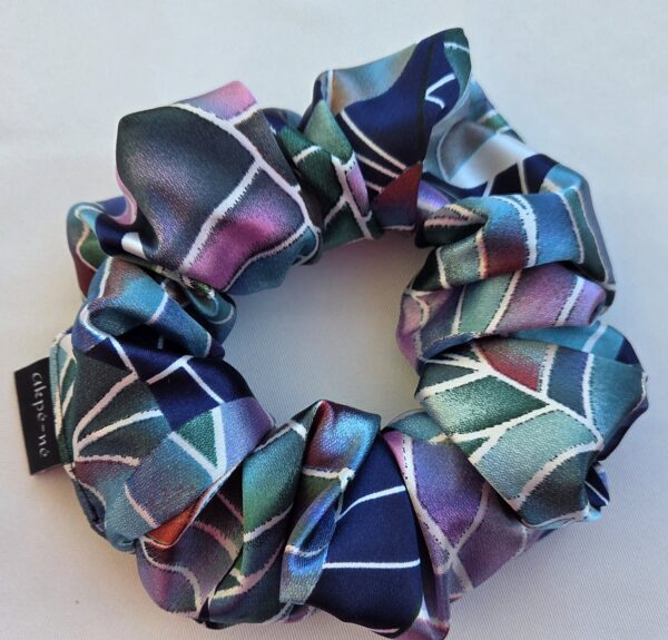 Chouchou en satin multicolore