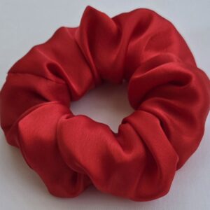 Chouchou en satin rouge