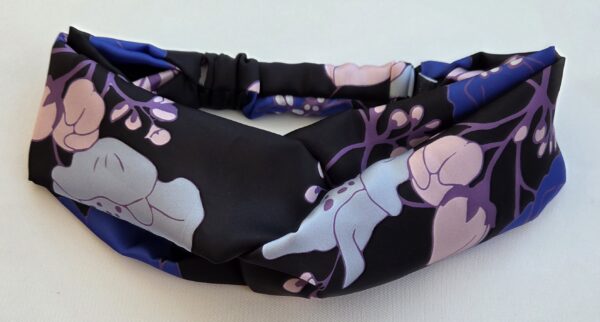 Bandeau twist en satin imprimé floral – Image 2