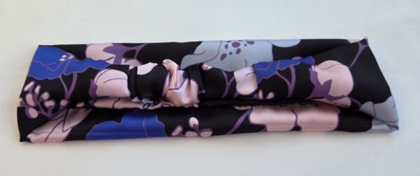 Bandeau simple en satin imprimé floral – Image 2