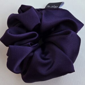 Chouchou en satin violet
