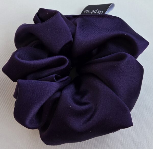Chouchou en satin violet
