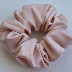 Chouchou en satin Rose Nude