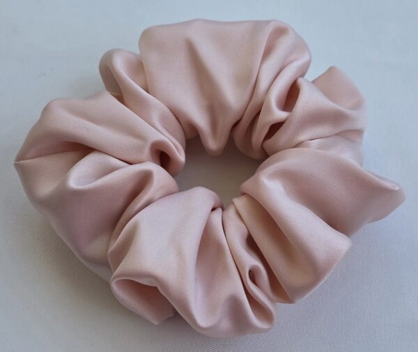 Chouchou en satin Rose Nude