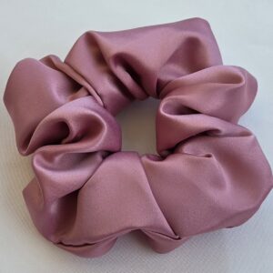 Chouchou en satin Rose Blush