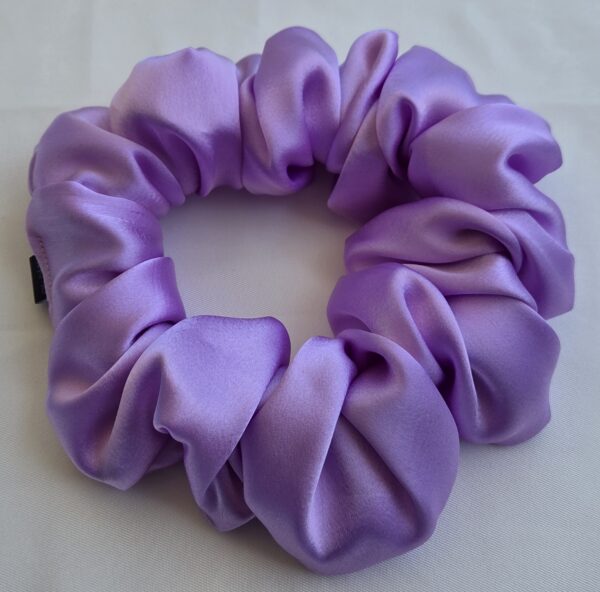 Chouchou en satin Lavande