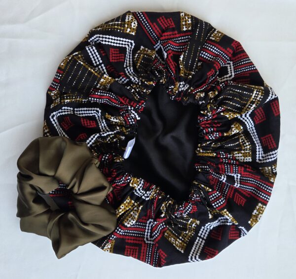 Bonnet en satin/wax – Image 5